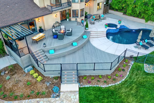 Lakeshore custom deck by Stone Ridge Decking, photo 2