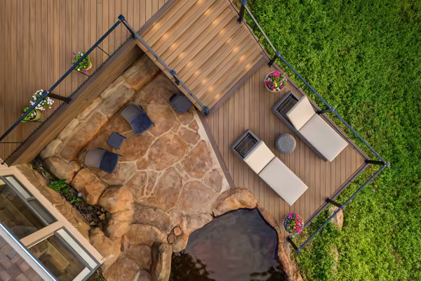 Sunrise custom deck by Stone Ridge Decking, photo 1