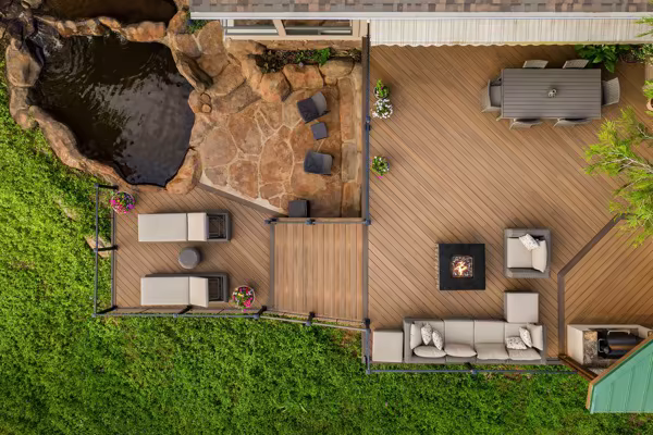 Sunrise custom deck by Stone Ridge Decking, photo 2