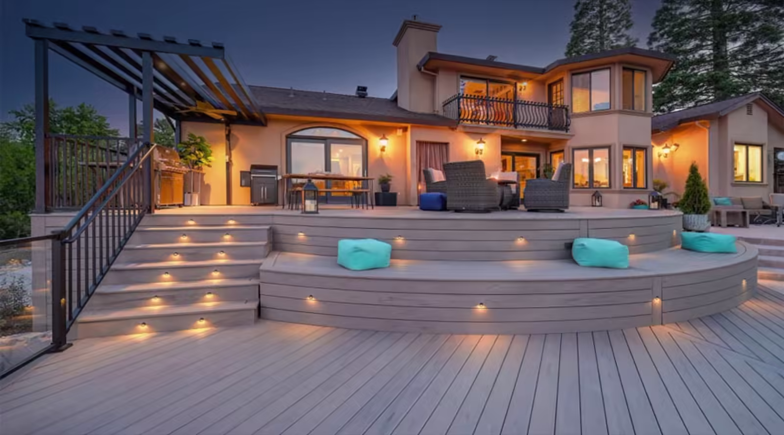 Lakeshore deck project built by Stone Ridge Decking